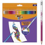 Pochette de 24 crayons de couleur effaçables BIC