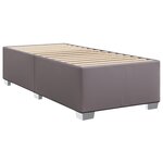 vidaXL Cadre de lit Gris 100x200 cm Similicuir