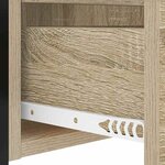 vidaXL Cabinet de chevet avec tiroir Chêne sonoma 40 x 31 x 60 cm