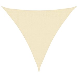 vidaXL Parasol en PEHD triangulaire 3 6x3 6x3 6 m Crème