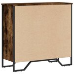 vidaXL Bibliothèque chêne fumé 80x31x74 5 cm bois d'ingénierie