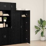 vidaXL Haut Armoire Chêne noir 70 x 42.5 x 185 cm Bois d'ingénierie