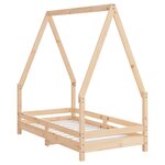 vidaXL Cadre de lit pour enfant 70x140 cm bois de pin massif
