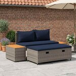 vidaXL Ensemble de canapés d'extérieur 4 -Seater 4 pc 55 x 30 x 39 cm