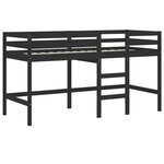 vidaXL Lit mezzanine pour enfants avec rideaux sans matelas 80x200 cm