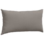 vidaXL Coussins de canapé 2 Pièces Taupe 80 x 40 cm tissu