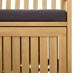 vidaXL Banc de rangement 2 -Seater 170 x 63 x 84 cm Rectangulaire