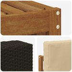 vidaXL Ensemble de canapés d'extérieur 9 pc Naturel et Beige