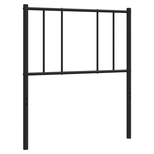 vidaXL Tête de lit métal noir 75 cm