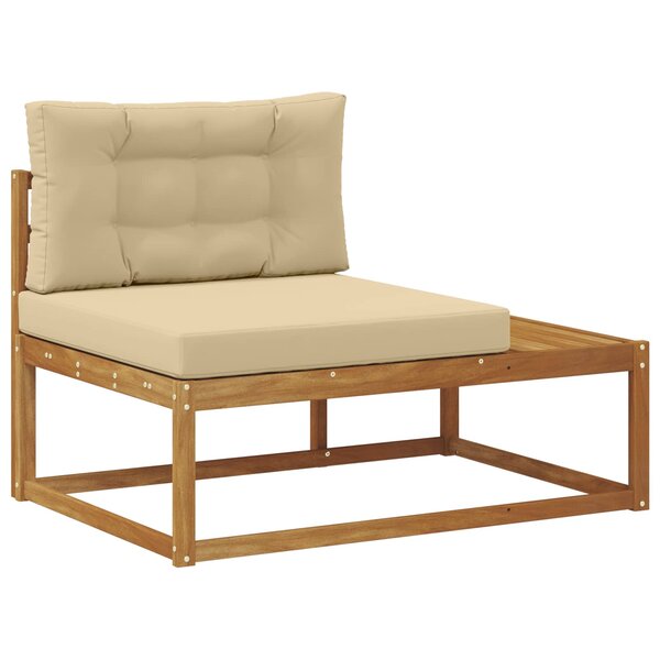 vidaXL Canapé d'extérieur extrémité Naturel 115 x 83 x 73 cm