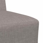 vidaXL Unité de Sofa Modulaire Sans Accoudoirs 3 Pièces Taupe