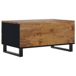 vidaXL Table basse 80x50x40 cm Bois de manguier solide et d'ingénierie
