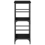 Bibliothèque vidaXL Chêne Noir 50x33x82 cm Bois d'ingénierie et Acier
