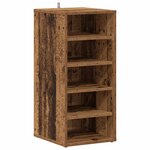 vidaXL Armoire à chaussures vieux bois 32x35x70 cm bois d'ingénierie