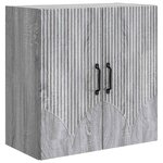 vidaXL Armoire Murale 59 x 31 x 60 cm Bois d'ingénierie Sonoma gris