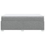 vidaXL Sommier à lattes de lit avec matelas Gris clair 120x200cm Tissu