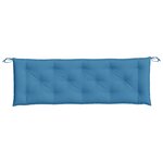 vidaXL Coussin de banc de jardin bleu mélangé 150x50x7 cm tissu