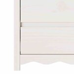 vidaXL Commode Drammen Blanc 76 5 x 40 x 91 cm Bois de pin massif