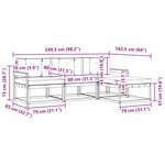 vidaXL Ensemble de canapés d'extérieur 4 pc Blanc et anthracite
