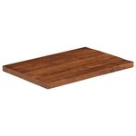 vidaXL Dessus de table 80x50x2 5 cm rectangulaire bois massif récupéré