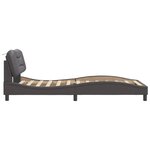 vidaXL Cadre de lit sans matelas gris 100x200 cm similicuir