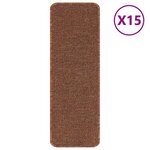 vidaXL Tapis Antidérapants pour Escaliers 15 Pièces Jaune 60 x 25 cm PP