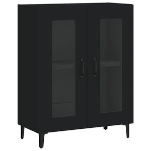 vidaXL Buffet noir 69 5x34x90 cm bois d'ingénierie