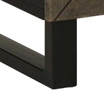 vidaXL Table de chevet noir 50x33x60 cm bois de manguier massif