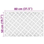 vidaXL Plates en Aluminium Antidérapantes 2 Pièces 80x50 cm