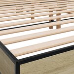 vidaXL Cadre de lit sans matelas chêne sonoma 160x200 cm