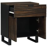 vidaXL Cabinet de chevet - 50x33x60 cm  fait en bois de manguier massif
