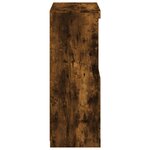 vidaXL Buffet avec lumières LED chêne fumé 60 5x37x100 cm