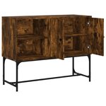 vidaXL Buffet chêne fumé 100x40x79 5 cm bois d'ingénierie