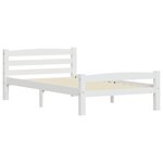 vidaXL Cadre de lit sans matelas blanc bois de pin massif 100x200 cm