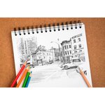 Bloc Sketch croquis RI 14 8x21 90g 100 feuilles ivoire CLAIREFONTAINE