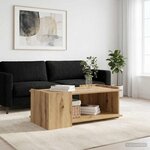 vidaXL Table basse Chêne artisanal 90 x 50 x 33 cm Bois d'ingénierie
