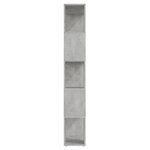 vidaXL Bibliothèque/Séparateur de pièce Gris béton 60x24x155 cm