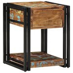 vidaXL Table de chevet 40x40x50 cm Bois massif récupéré