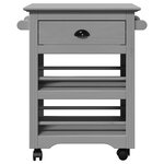 VidaXL Chariot de cuisine BODO gris 67 5x45x80 cm