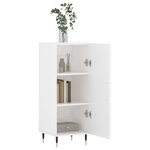 vidaXL Buffet blanc 34 5x34x90 cm bois d'ingénierie