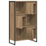 vidaXL Bibliothèque Chêne artisan 68 x 30 x 108.5 cm Bois d'ingénierie