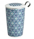 Tasse en porcelaine à double paroi avec infuseur andalusia bleu