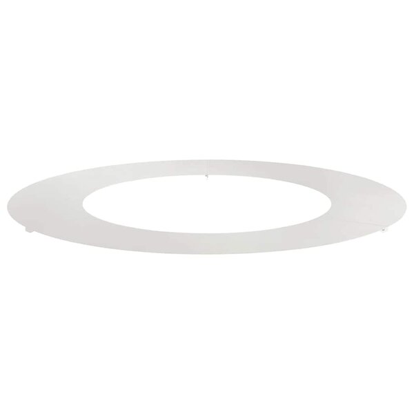vidaXL Anneau d'arbre plat Argent Ø50 / 80 cm Acier inoxydable