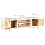 vidaXL Meuble TV 120x30x40 cm Bois d'acacia brut