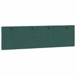vidaXL Coussin de tête de lit Hanko vert foncé 180 cm velours