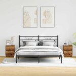 vidaXL Cabinet de chevet 2 Pièces Bois ancien 39 x 34 5 x 50 cm