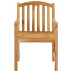 vidaXL Chaise en rose sculptée à la main 2 Pièces Naturel