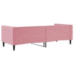 vidaXL Lit de repos rose 80x200 cm velours