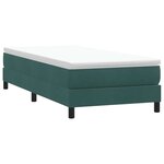 vidaXL Sommier à lattes de lit sans matelas vert foncé 90x210 cm