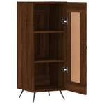 vidaXL Buffet Chêne marron 34 5x34x90 cm Bois d'ingénierie